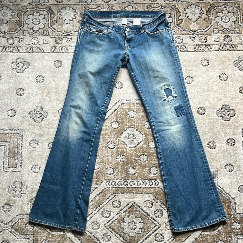 Vintage Lucky Brand Lil Maggie Women's Blue Distressed Jeans